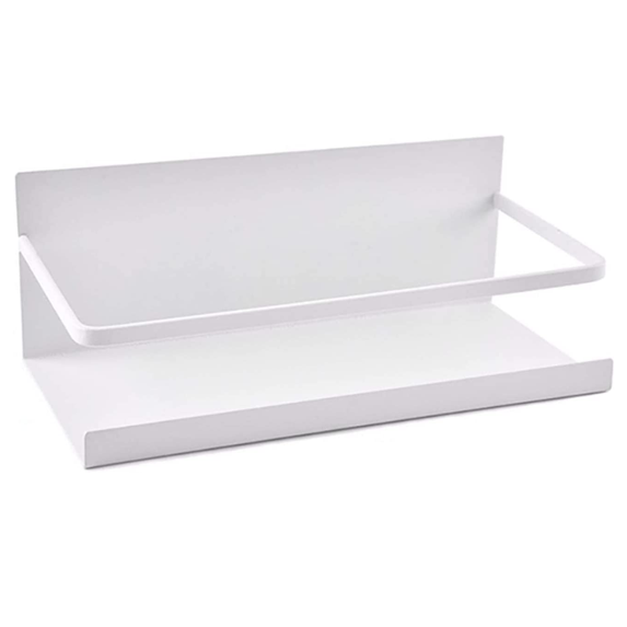 Kovot Magnetic Spice Rack, For Kitchen, Refrigerator, Washing Machine Or Microwave Oven. Organizer Shelf for Spices Jars & Containers -White