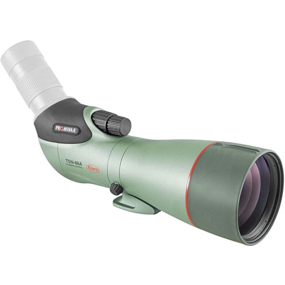 Kowa TSN-88 PROMINAR Angled Spotting Scope, Pure Fluorite Lens, Dual Focus, Quick Release Eyepiece, Dual Tripod Mount, Integrated Sun Shade (TSN-88A)