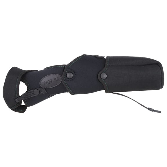 Kowa TSN-55A Stay On Neoprene Case for Angled Spotting Scope, Modular Design, Leather Details, Padded Strap, Handcrafted in Germany (C-55A-N)