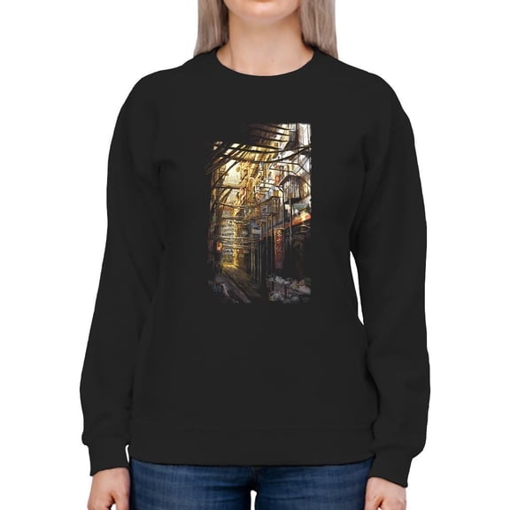 Kowloon Sweatshirt Women -Anthony Chirstou Designs, Female x-Large