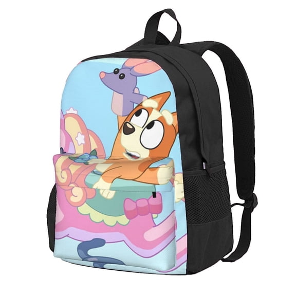 Kowoue Bluey Pattern Backpack – Stylish and Comfortable Casual Large Capacity Backpack, Adjustable Shoulder Bag for School, Travel