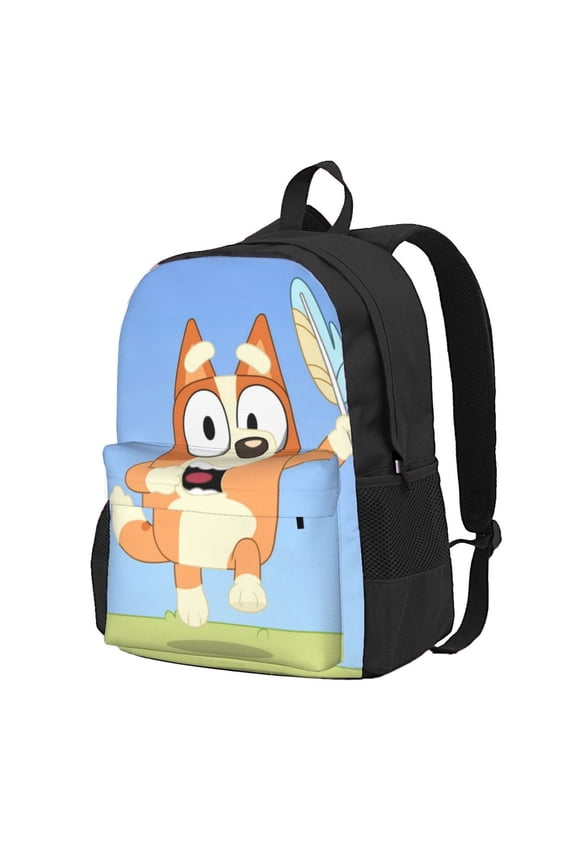 Bluey Pattern Backpack  Stylish and Comfortable Casual Large Capacity Backpack, Adjustable Shoulder Bag for School, Travel