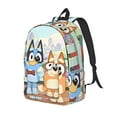 thumbnail image 1 of Kowoue Bluey Pattern Canvas Backpack – Student Double Shoulder Bag, Durable & Lightweight Canvas School & Outdoor Backpack-Medium, 1 of 5