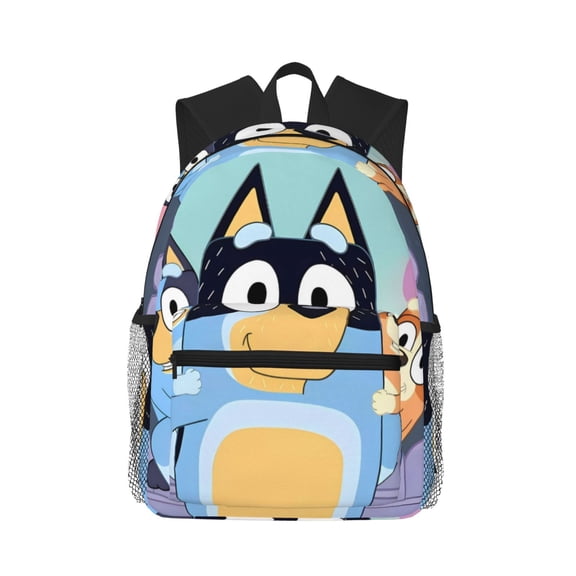 Kowoue Bluey Pattern Casual Backpack – School Backpack Lightweight & Ergonomic Design, Water-Resistant, Spacious & Comfortable, Travel