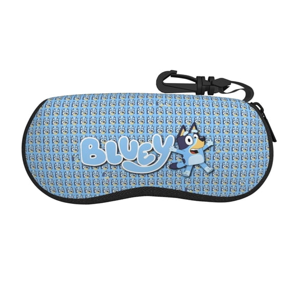 Kowoue Bluey Pattern Eyeglasses Cases, Protective Case For Glasses,Sunglasses Case,Multi-Purpose Key Lock Case,Flexible Eyewear Storage