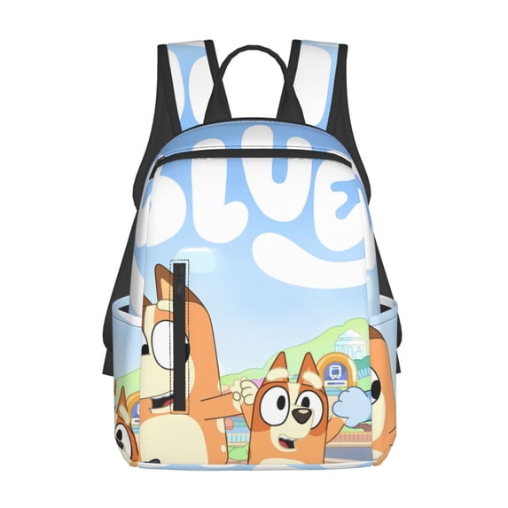 Kowoue Bluey Pattern School Backpack for Students – Tear-resistant Bag Spacious, Comfortable, and Stylish Backpack with Multiple Pockets
