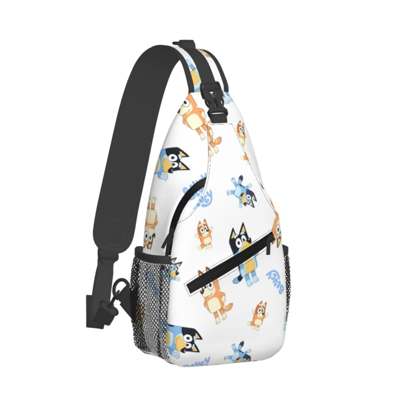 Kowoue Bluey Pattern Sling Backpack Crossbody Shoulder Bags for Men Women Small Daypacks Chest Bag Hiking Travel Sport Climbing Runners