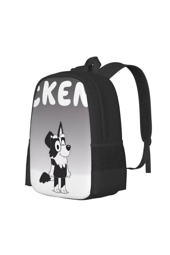 Bluey Pattern Student Backpack School backpack Large Capacity Durable and Ergonomic Backpack with Laptop Compartment and Multiple Pockets