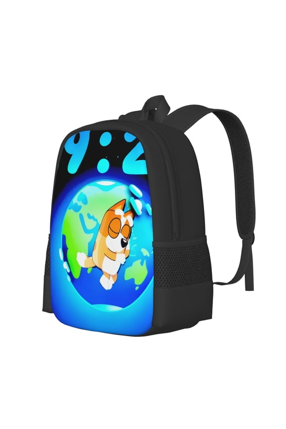 Bluey Pattern Student Backpack School backpack Large Capacity Durable and Ergonomic Backpack with Laptop Compartment and Multiple Pockets