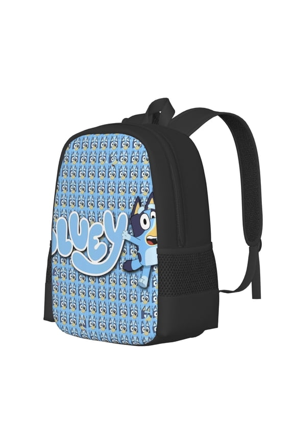 Bluey Pattern Student Backpack School backpack Large Capacity Durable and Ergonomic Backpack with Laptop Compartment and Multiple Pockets