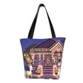 thumbnail image 1 of Kowoue Bluey Pattern Tote Bag Aesthetic Shoulder Bag, Grocery Tote with Shoulder Straps, Large Collapsible Tote with Protective Foam Lining, 1 of 6