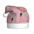 thumbnail image 1 of Kowoue Flamingos Pattern Santa Hat Christmas Hats for Adults, Holiday Unisex Velvet Comfort Xmas Hat for Women Men, 1 of 6