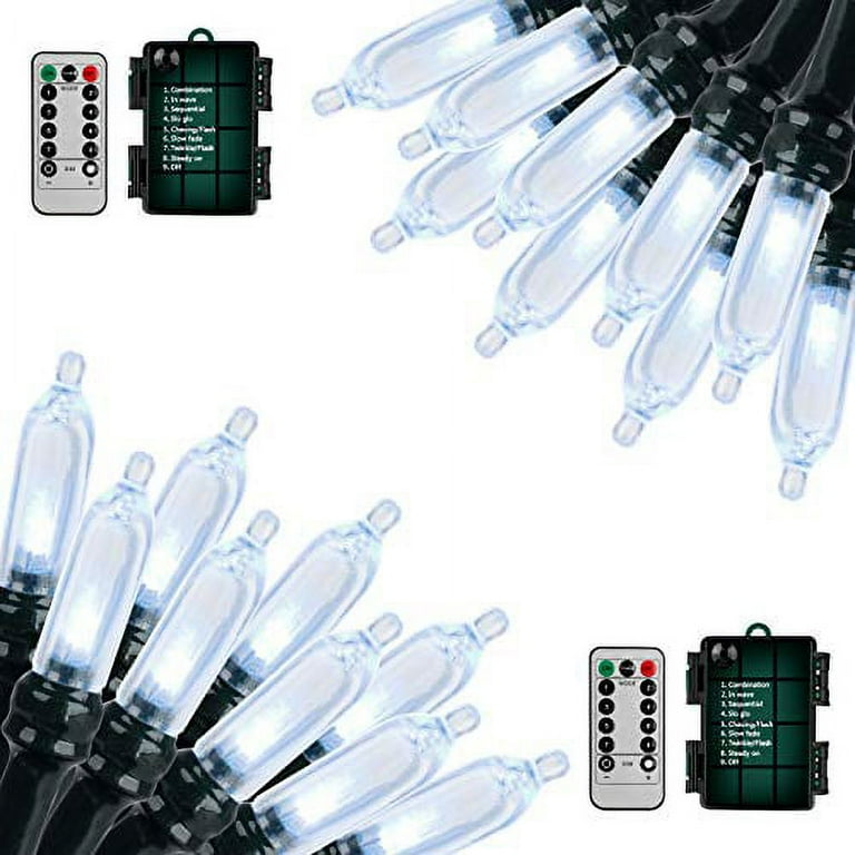 Outdoor string outlet lights with timer