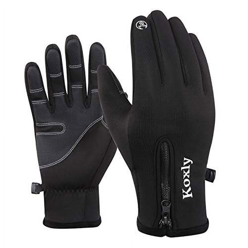 Koxly Winter Gloves Touch Screen Fingers Warm Gloves Insulated Anti-Slip  Windproof Waterproof Cycling Riding Running Work for Men Women Mens Womens  
