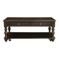 thumbnail image 1 of Koy 48 in. Espresso Rectangular Wood Coffee Table with Lift-Top on Casters, 1 of 6