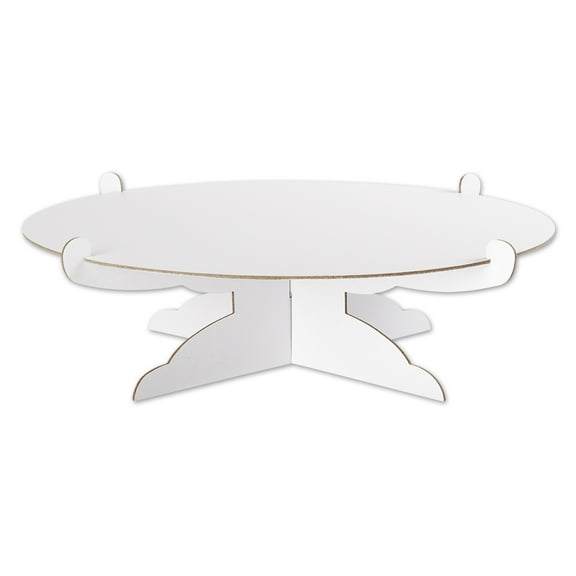 Koyal Wholesale 1 Tier Cake and Cupcake Stand, 13 Inch Round Cake Board, Disposable Cake Holder, Serving Platter