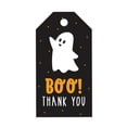 thumbnail image 1 of Koyal Wholesale 100-Pk Boo Cute Ghost Halloween Gift Tags With String, Favor Bag Tags Halloween Decorations, 1 of 5