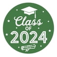 thumbnail image 1 of Koyal Wholesale 2024 Graduation Stickers, Green, Party Favors, Bulk 40 Pack, 2 Inch, 1 of 5