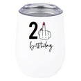 thumbnail image 1 of Koyal Wholesale 21st Birthday Wine Tumbler with Lid 12oz Stemless Stainless Steel Insulated 21 Birthday Wine Tumbler, 1 of 5