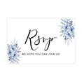 thumbnail image 1 of Koyal Wholesale 56-Pk RSVP Postcards for Wedding Dusty Blue Florals Cardstock Response Reply Cards, "4 x 6", 1 of 5