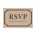 thumbnail image 1 of Koyal Wholesale 56-Pk RSVP Postcards for Wedding Kraft Brown Art Deco Cardstock Response Reply Cards, "4 x 6", 1 of 5