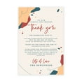 thumbnail image 1 of Koyal Wholesale Abstract Terracotta Wedding Thank You Place Setting Cards for Table Reception, Dinner Plates, 56-Pack, 1 of 5