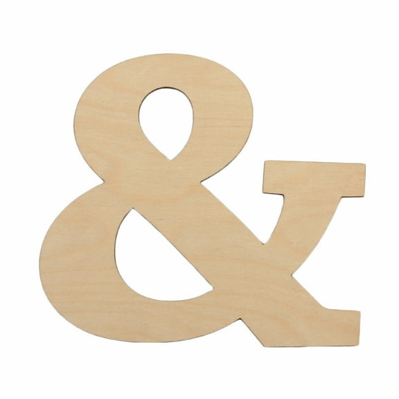 Koyal Wholesale Ampersand Wood Sign, Decorations For Backdrop, Photo Prop, Engagement Photo