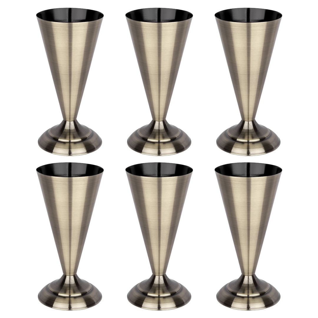 Koyal Wholesale Antique Brass Metal Trumpet VasesElegant Flower Vases