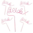 thumbnail image 1 of Koyal Wholesale Bachelorette Straws | 11 x 10 Inches Bride Straw, Hot Pink | Perfect Bachelorette Gifts, 10-Pack, 1 of 5