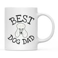 thumbnail image 1 of Koyal Wholesale Best Dog Dad Ceramic Coffee Mug, Poodle, 1 of 5