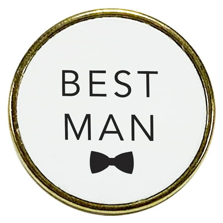 Koyal Wholesale Best Man Enamel Lapel Pin, Wedding Party Button Pins for Wedding, 1-Piece