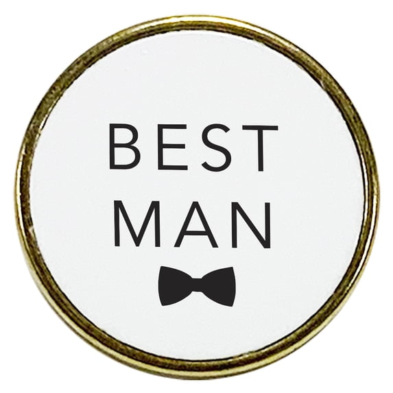 Koyal Wholesale Best Man Enamel Lapel Pin, Wedding Party Button Pins for Wedding, 1-Piece