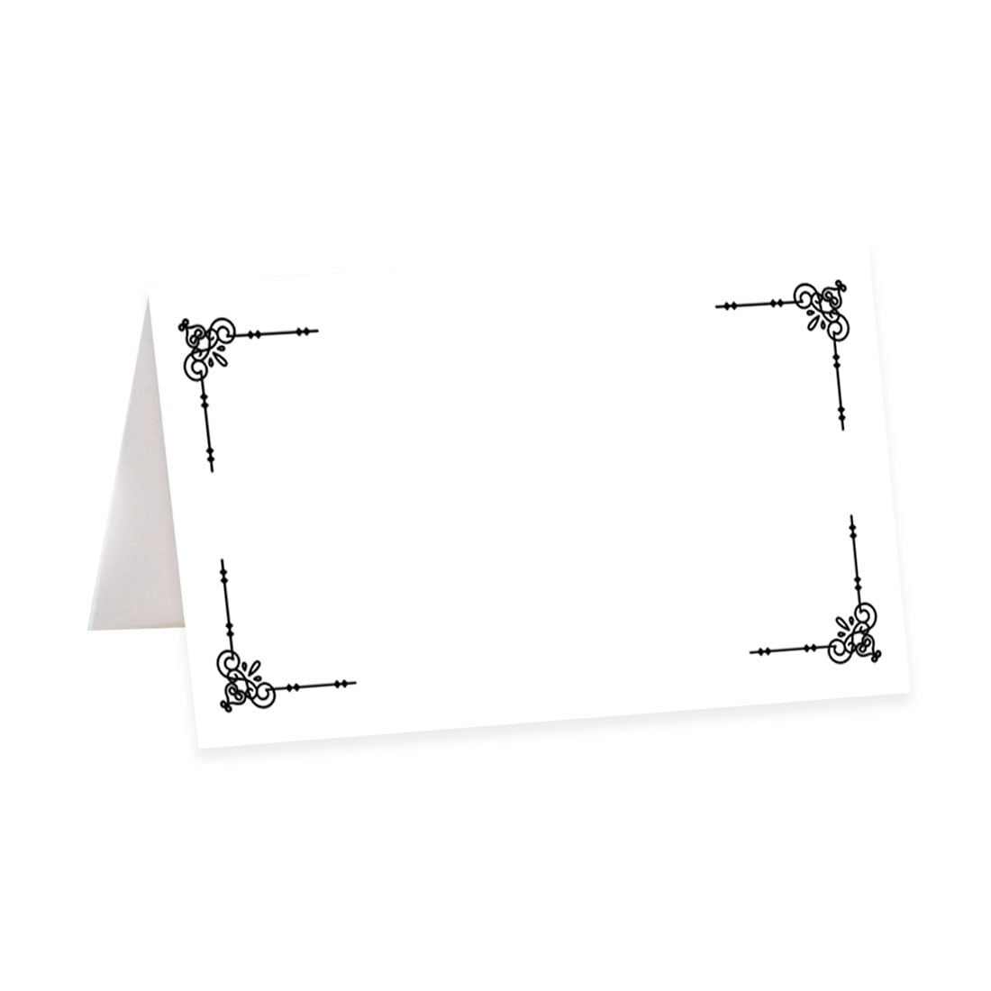 Koyal Wholesale Black Art Deco Table Tent Place Cards for Wedding Party