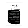 thumbnail image 1 of Koyal Wholesale Black Brushstroke Wedding Thank You Place Setting Cards for Table Reception, 56-Pack, 1 of 5