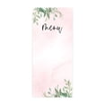 thumbnail image 1 of Koyal Wholesale Blush Pink Greenery Leaves Printable Wedding Paper Menu Cards for DIY Printer, Pack of 52, 1 of 5