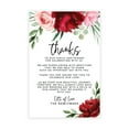 thumbnail image 1 of Koyal Wholesale Burgundy Blush Greenery Wedding Thank You Place Setting Cards for Table Reception, 56-Pack, 1 of 5