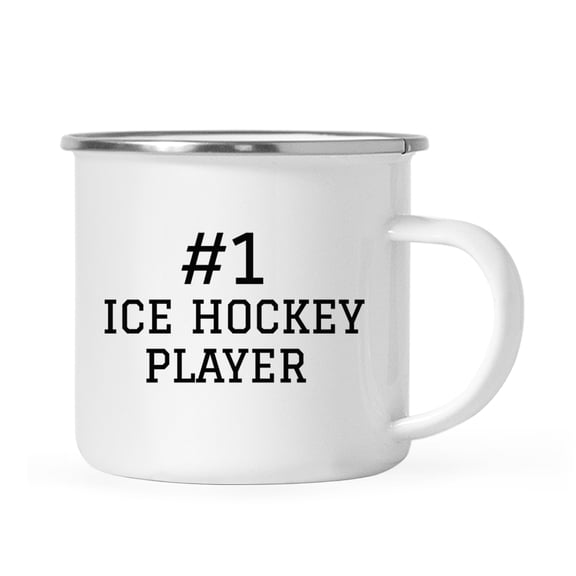 Koyal Wholesale Campfire Coffee Mug Thank You Gift, #1 Ice Hockey Player, Set of 1