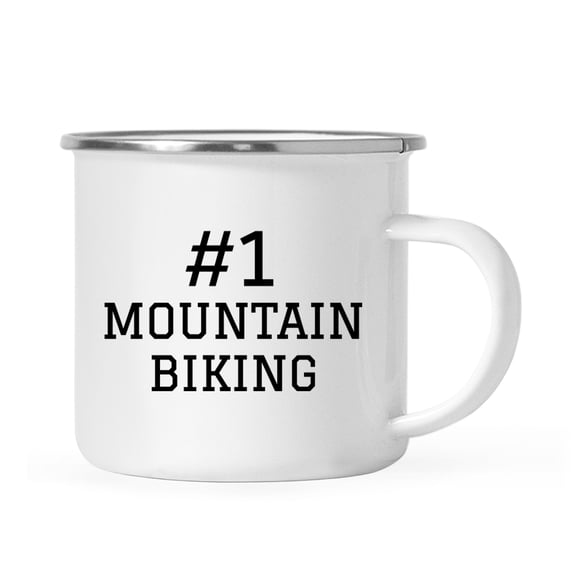 Koyal Wholesale Campfire Coffee Mug Thank You Gift, #1 Mountain Biking, Set of 1