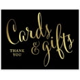 thumbnail image 1 of Koyal Wholesale Cards and Gifts Thank You Black and Metallic Gold Wedding Signs, 1 of 5