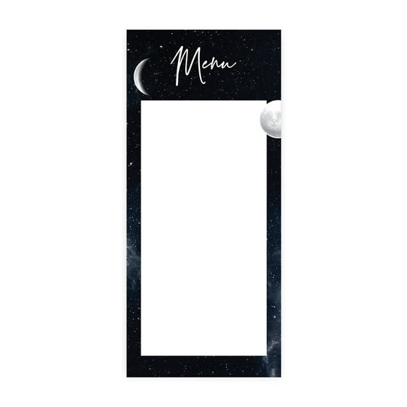Koyal Wholesale Celestial Moon Phase Printable Wedding Paper Menu Cards for DIY Printer, Pack of 52