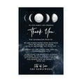 thumbnail image 1 of Koyal Wholesale Celestial Moon Phase Wedding Thank You Place Setting Cards for Table Reception, Dinner Plates, 56-Pack, 1 of 5