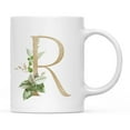 thumbnail image 1 of Koyal Wholesale Ceramic Coffee Mug, Exotic Tropical Monogram, Letter R, 1 of 5