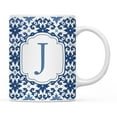 thumbnail image 1 of Koyal Wholesale Ceramic Coffee Mug, Moroccan Monogram  J, 1 of 5