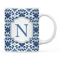 thumbnail image 1 of Koyal Wholesale Ceramic Coffee Mug, Moroccan Monogram  N, 1 of 5