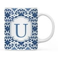 thumbnail image 1 of Koyal Wholesale Ceramic Coffee Mug, Moroccan Monogram  U, 1 of 5