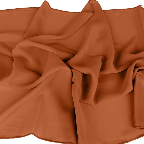 Koyal Wholesale Chiffon Table Runner 180-Inches Long, Terracotta Wedding Runners, Holiday Table Runners