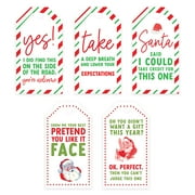 Koyal Wholesale Classic Funny Christmas Gift Tags with String Hiliarious Card Stock Paper Humorous Gag Gift, 20-Pack