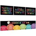 thumbnail image 1 of Koyal Wholesale Classic Rainbow Throw Kindness Growth Mindset Classroom Banner Sign for Teachers, Door, Wall Decor, 2-Pk, 1 of 5