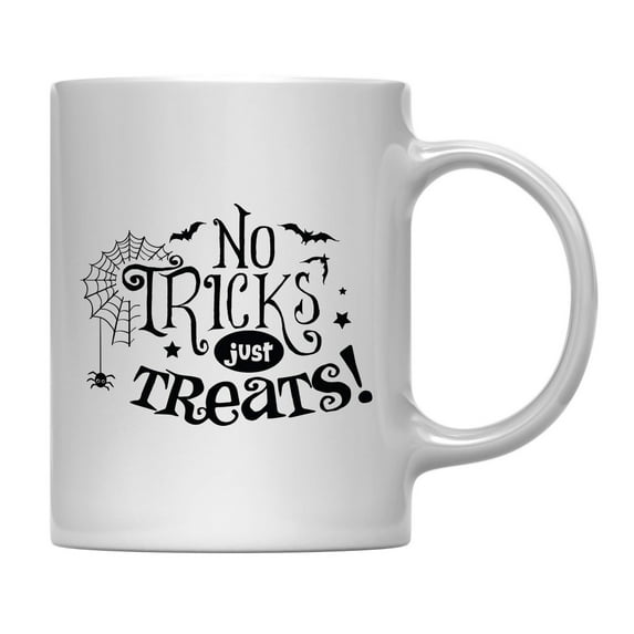 Koyal Wholesale Coffee Mug No Tricks Just Treats, Halloween October Present Ideas with Gift Box