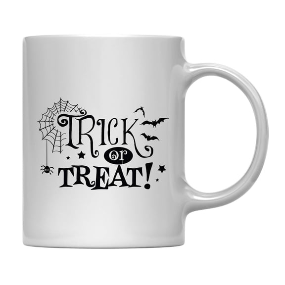 Koyal Wholesale Coffee Mug Trick or Treat Spiderweb, Halloween October Present Ideas with Gift Box